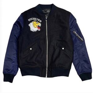 Rockstar Original Exclusive Tiger Fight Bomber Jacket EUC